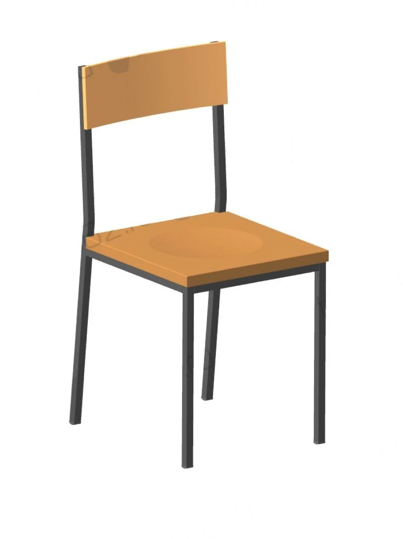 Modern RS 0.00.59 Quadrum Chair with Backrest