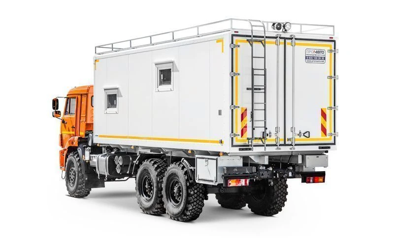 Mobile Workshop Truck with Spark Ignition Model 5759F4 on Kamaz 5350-37 Chassis