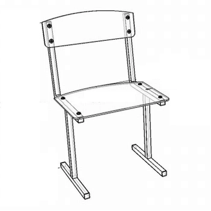 Children's Chair with Metal Frame