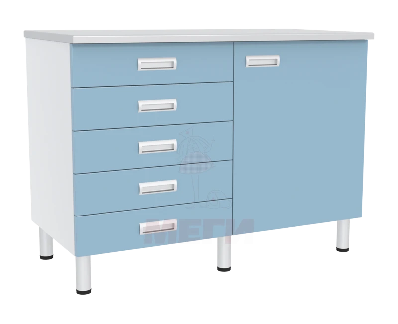 Laboratory Table with Cabinets and Drawers, SL-04-MSK (SL-04-221)