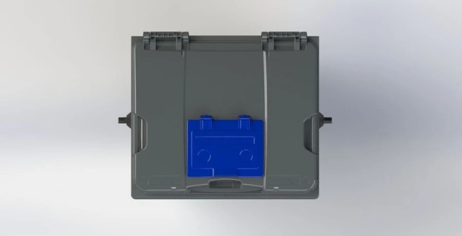 Mobile Waste Container 1100L Model Art.22.C19.W