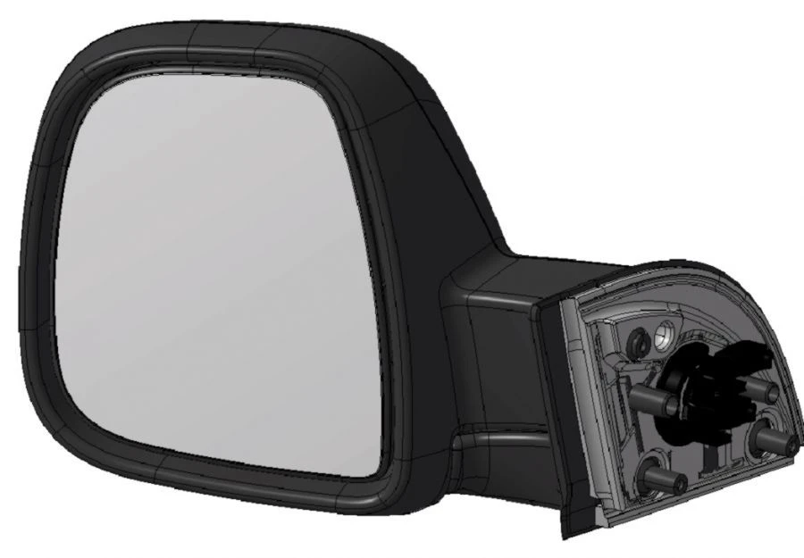 Left External Mirror with Electric Folding, Heating, and Coated Finish 1679996281