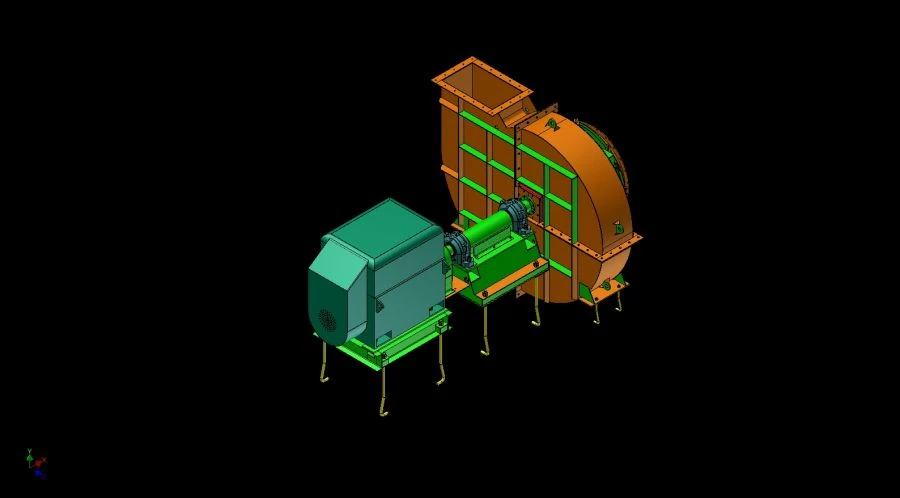 Smoke pump for gas cleaning plants DAX2