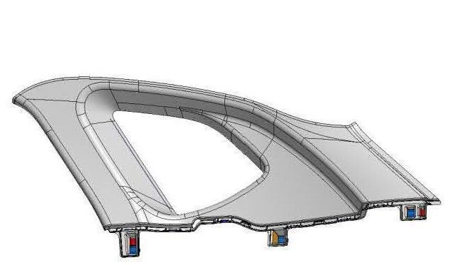 Right Rear Window Trim Panel Assembly for VP N2/3