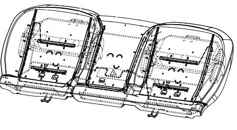 وسادة خلفية لكرسي السيارة مزودة بتدفئة 7003110AST11A
