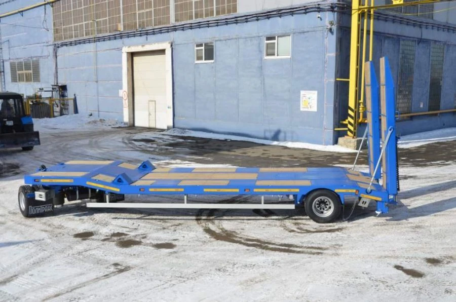 Platform Trailer Politrans 84282-040 with Ramps and Container Locks