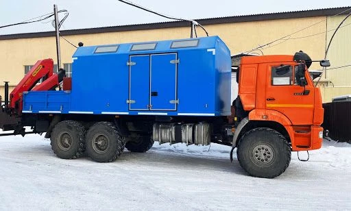 Specialized Cargo Vehicle 4388C3-10 with Crane on KAMAZ Chassis 43118