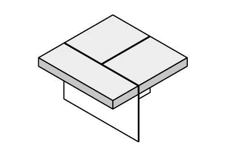 Office Meeting Table Module - Glass.Go Furniture Set