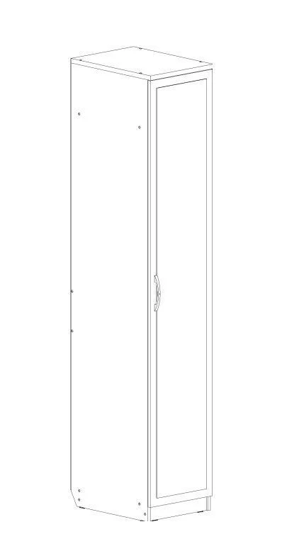 Administrative Cabinet with Mirror TV-ASHZA-2.38.01