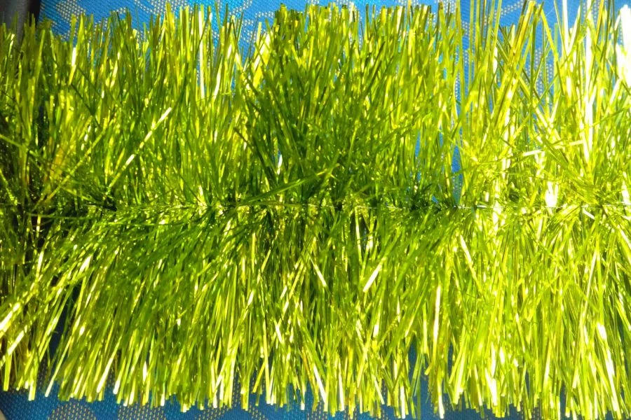 6-Layer Tinsel Garland, 1.8m Length, Lemon Color