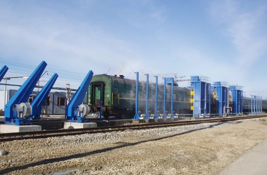 Mobile Tunnel Washing Complex for Rail Vehicles with Water Treatment System