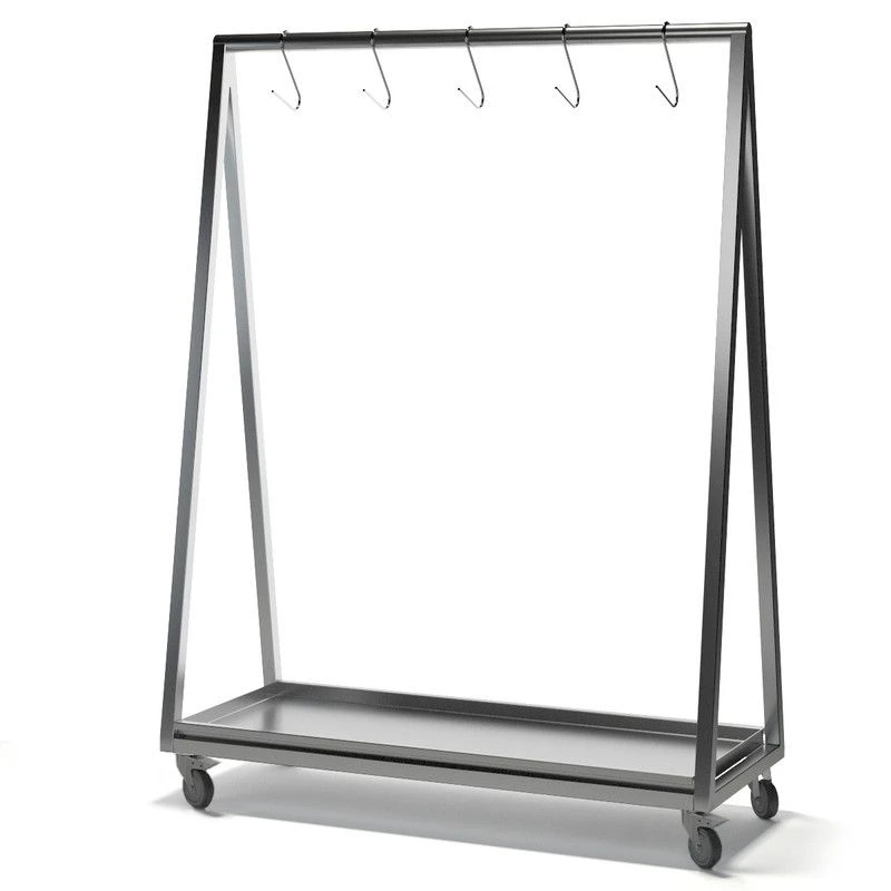 Stainless Steel Hanging Rack for Carcasses on Wheels