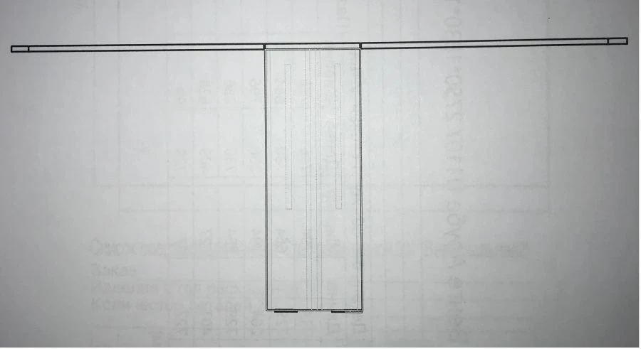 طاولة مطبخ قابلة للطي - لوح خشبي مغطى