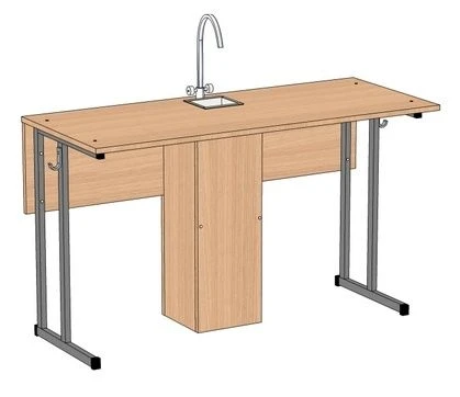 Laboratory Student Table with Plumbing, 1200*600*760 mm, SULs