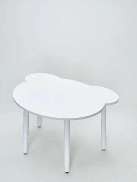 Children's Table - Adjustable Height, Natural Wood Legs