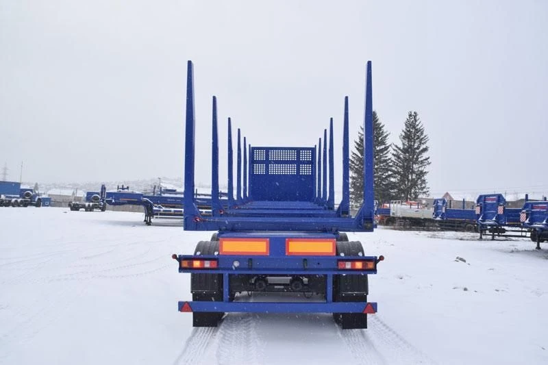 Timber Transport Semi-Trailer with Sliding Cargo Platform, Model UZST 9176-0000037
