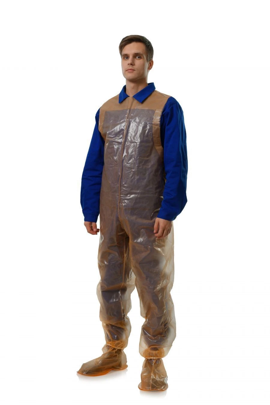 Specialized Protective Plastic Overall for Radioactive Substance Protection: Half-Overalls