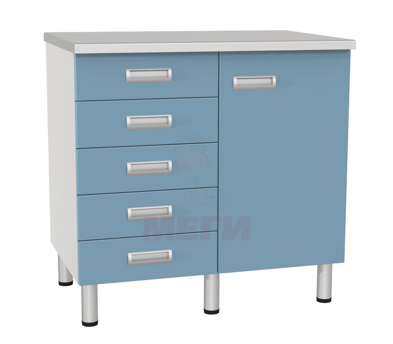 Laboratory Table with Two Cabinets and Drawers SL-03-MSK (SL-03-212)