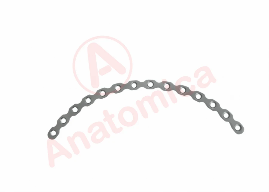 Curved Reconstruction Plate for Bone Fragments