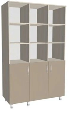 Medical Cabinet Three-Section Open KSShm 3-03