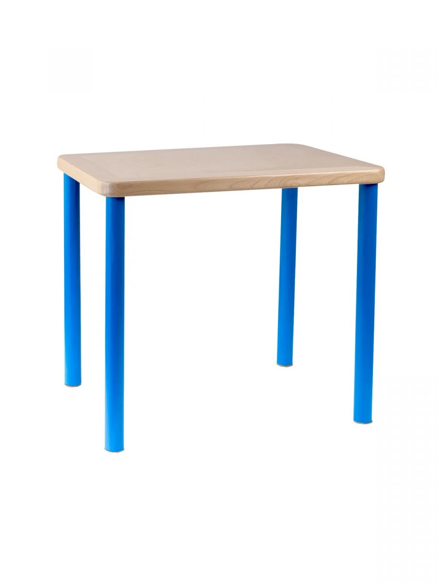 Children's Square Table 460mm / Blue
