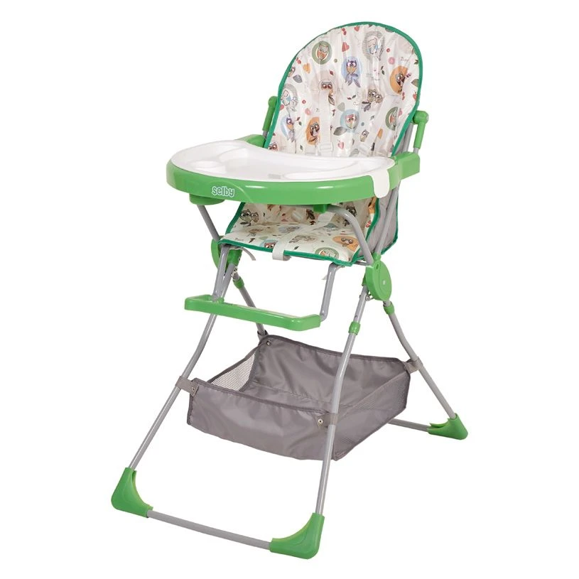 Selby 252 Green Owl High Chair for Feeding