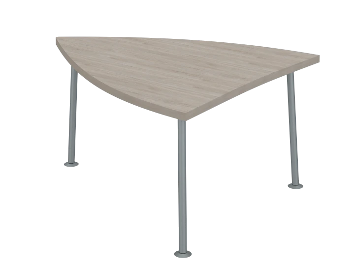 Compact Table 5 - Durable Melamine Top with Chrome Legs