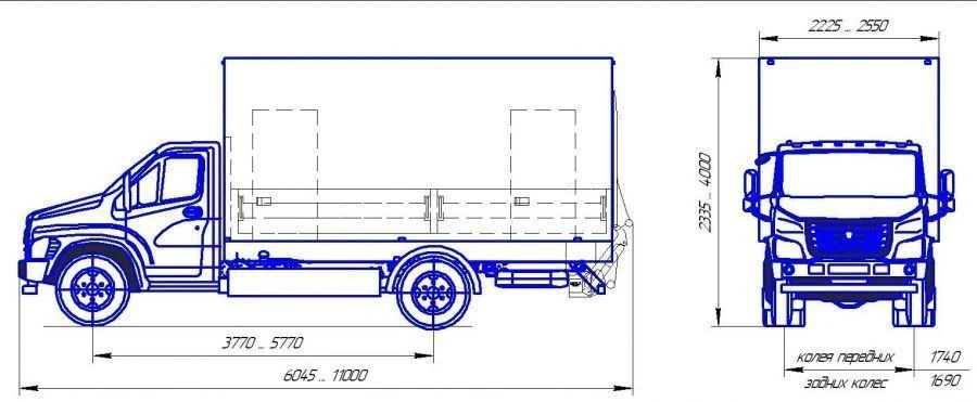 Diesel Truck with Payload Capacity 3.5t to 12t - Type 4
