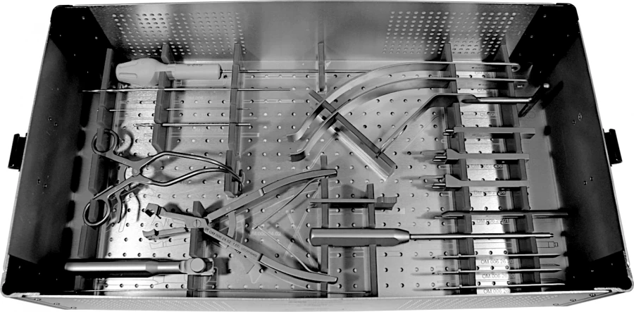 Stainless Steel Tool Container for Sterilization, Code OM.006.00.01