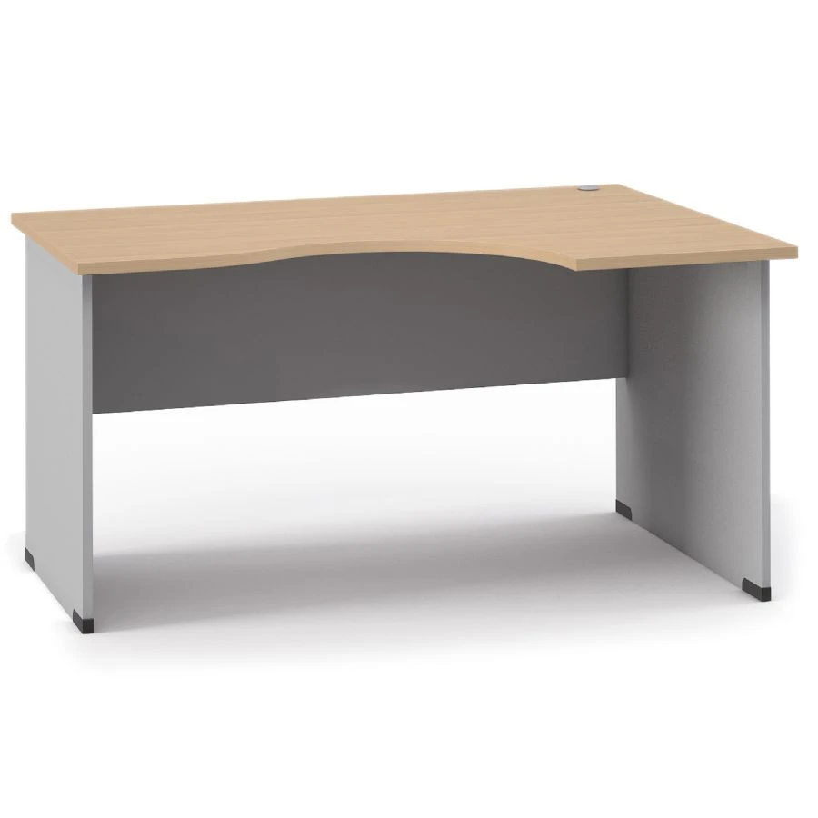 Ergonomic Office Table EG7 (Right) with Metal Supports from "Unica" Furniture Set