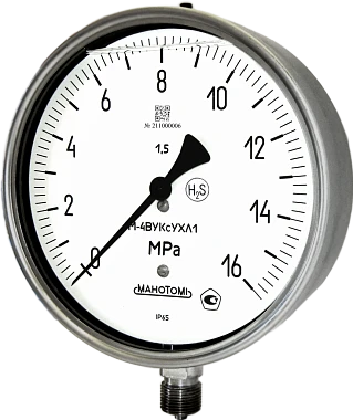 Vibration-Resistant Manometers for Aggressive Media MV-4ВУКС
