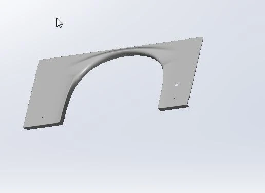 Rear Left Arch Panel Assembly for Vehicles (Model 5299-372-5400530-05)