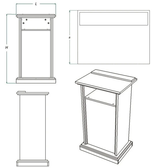 Speaker Podium Series Z.T - Ideal for Presentations