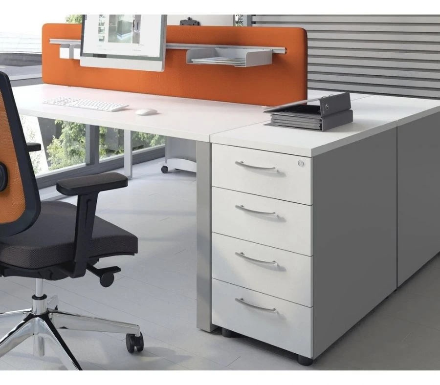 Office Storage Cabinet with 4 Drawers - Home Evolution