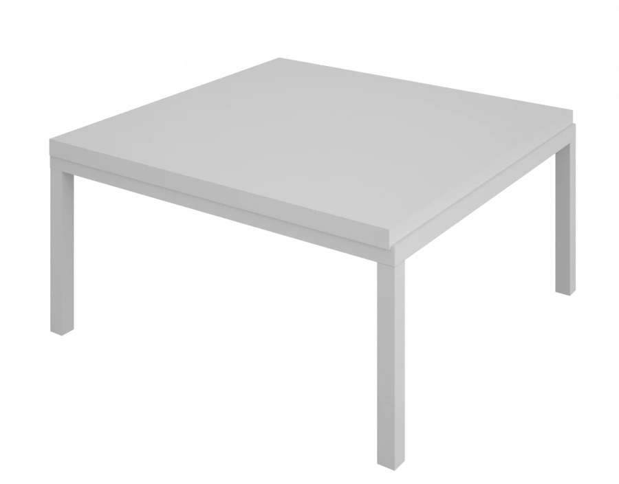 Durable Square Table 630x630x330 mm with Metal Frame