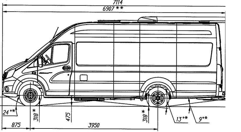 GAZelle NN Chassis A69R52 Diesel Engine M2