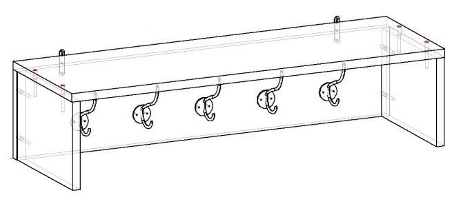شماعة ملابس للمدخل - تصميم مخصص