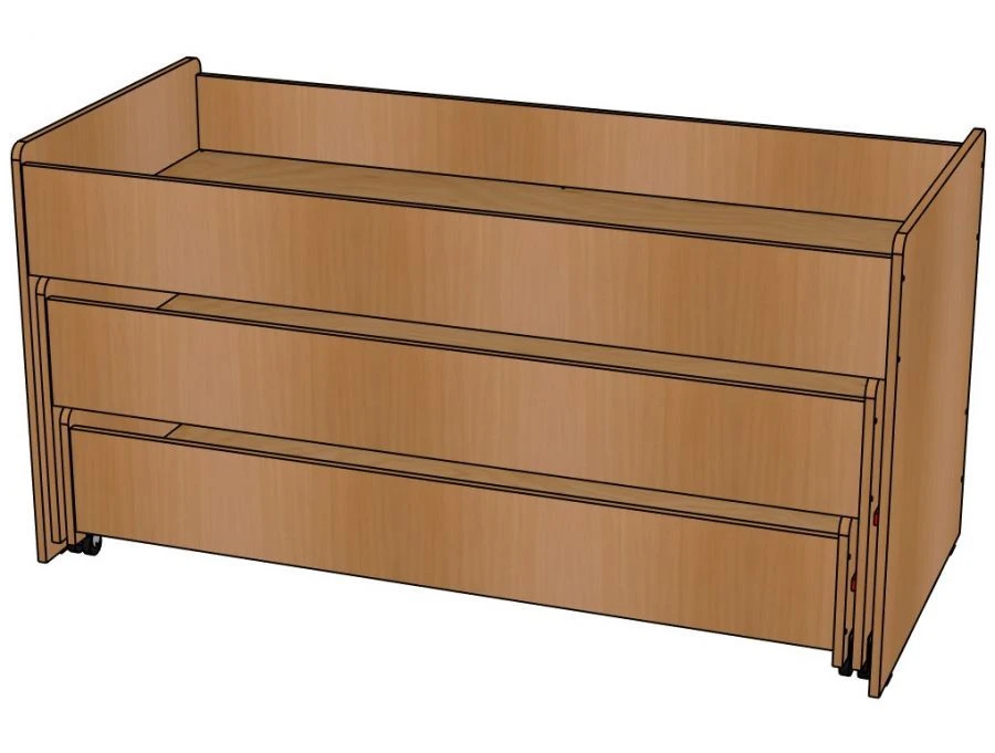 Triple Bunk Bed without Nightstand Model K10