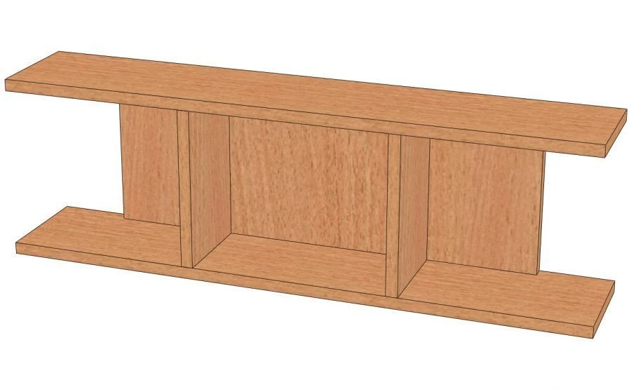 Customizable Bookshelf with Side Panels - Model PK