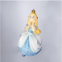 Handmade Glass Christmas Ornament "Princess