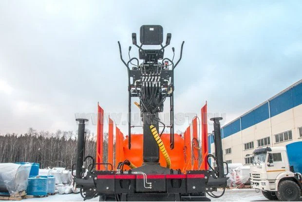 Log Loader with Crane UST 5453CD-02 for KAMAZ Chassis