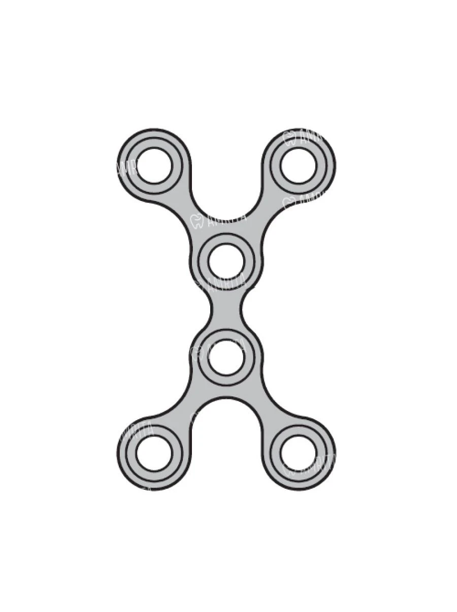 Mini Cross-Shaped Reconstruction Plate