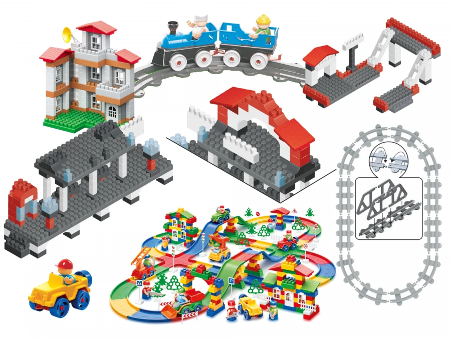 Thematic Builder Set "Road and Traffic Rules for Kids" - 70L Container