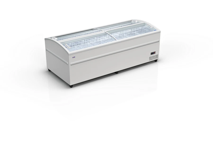 Refrigerated Display Freezer for Supermarkets with Static Cooling CORTINA 250 HT