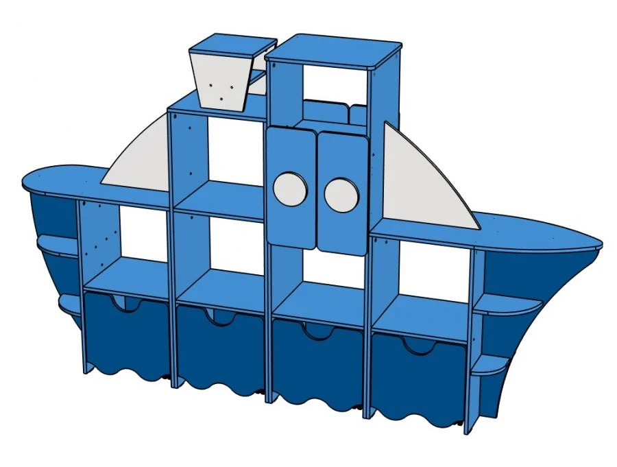 Versatile Shelving Unit for Preschool Activities - Model CЖ90