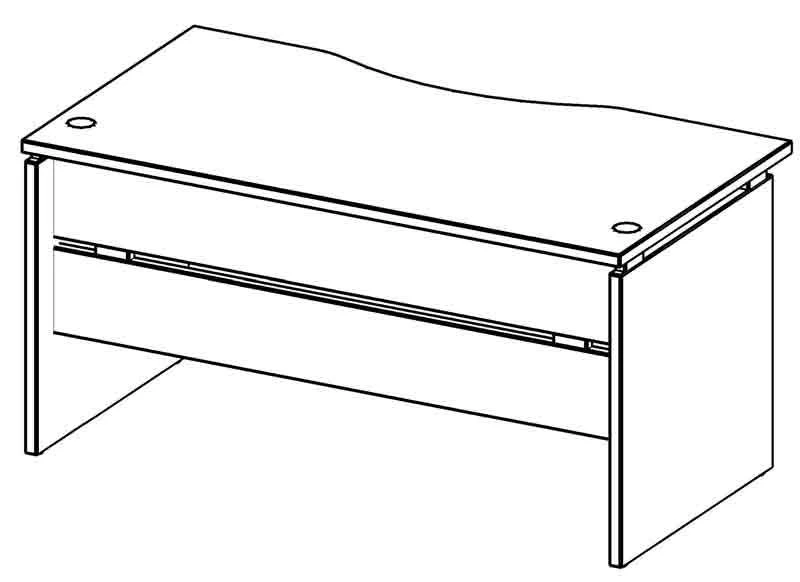 Ergonomic Desk 8033 Galant Series