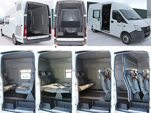 سيارة نقل الركاب والبضائع IAC-1767MY مبنية على قاعدة GAZ A (جازيل نيكست) بمحرك ديزل