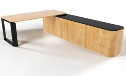 Executive Desk from Solid Wood and Veneer SV1-3-3-1