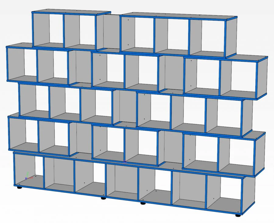 Modular Multi-Section Partition Cabinet CA25
