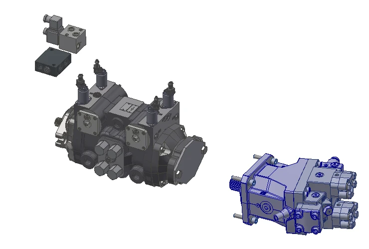 Hydrostatic Transmission for Vacuum Cleaning Machine YFEI.451911.001